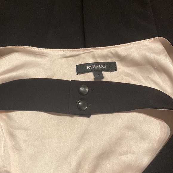 Rw & Co Lined Dress, Size 2, black formal, fitted - Picture 5 of 6